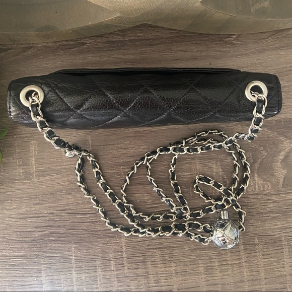 🖤⛓Chanel Matelasse Quilted WOC Style Black & Silver Tone Adjustable Crossbody - Picture 3 of 9
